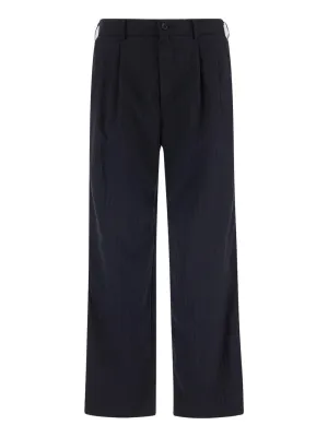 Black Comme des Garons Button Detailed Trousers