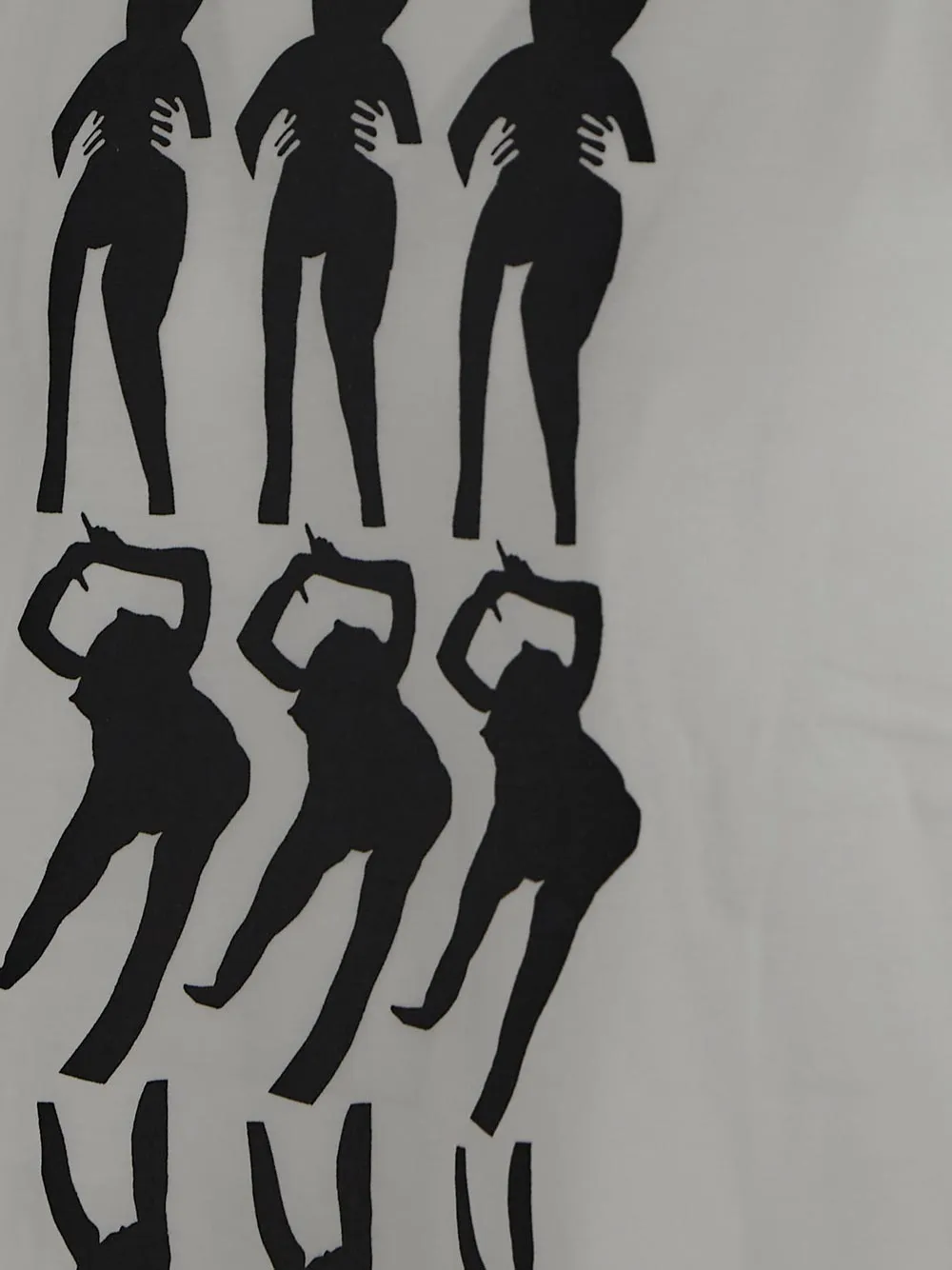 Black Comme des Garons Graphic Printed Crewneck T-Shirt