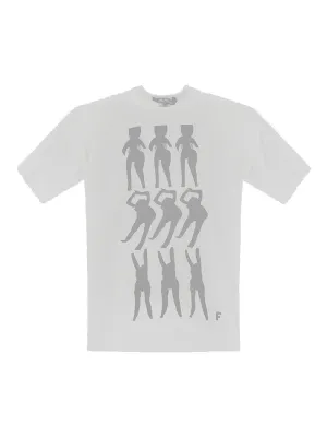 Black Comme des Garons Graphic Printed Crewneck T-Shirt