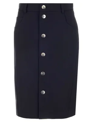 Bottega Veneta Buttoned Midi Skirt