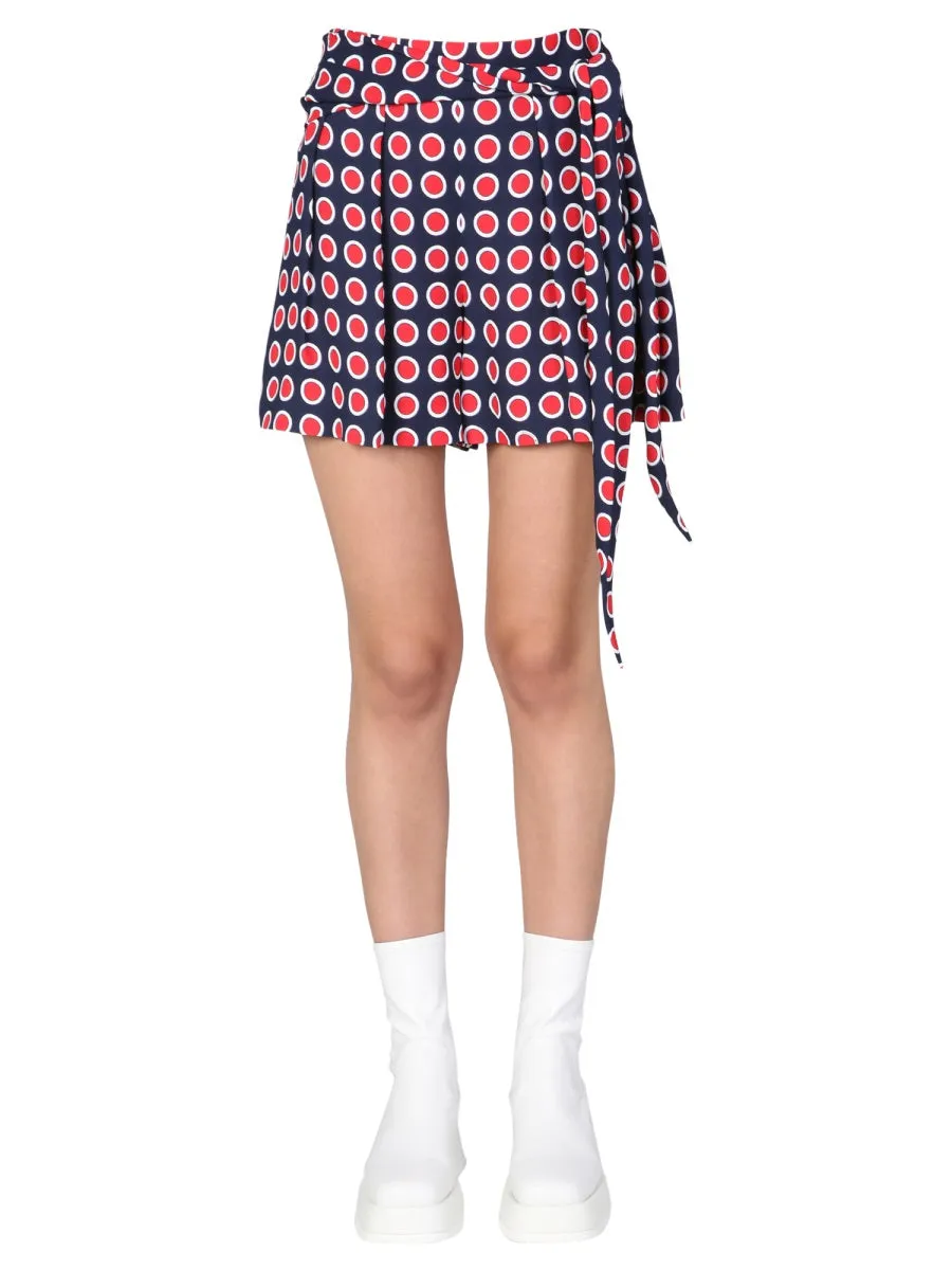 Boutique Moschino Eyelets Tie-Waist Shorts