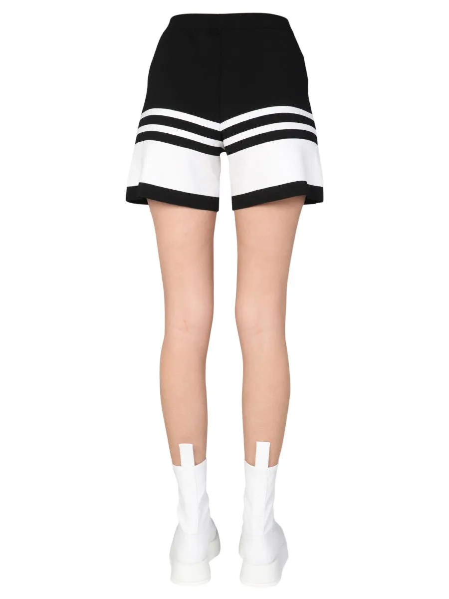 Boutique Moschino Sailor Mood Stripe-Detailed Shorts