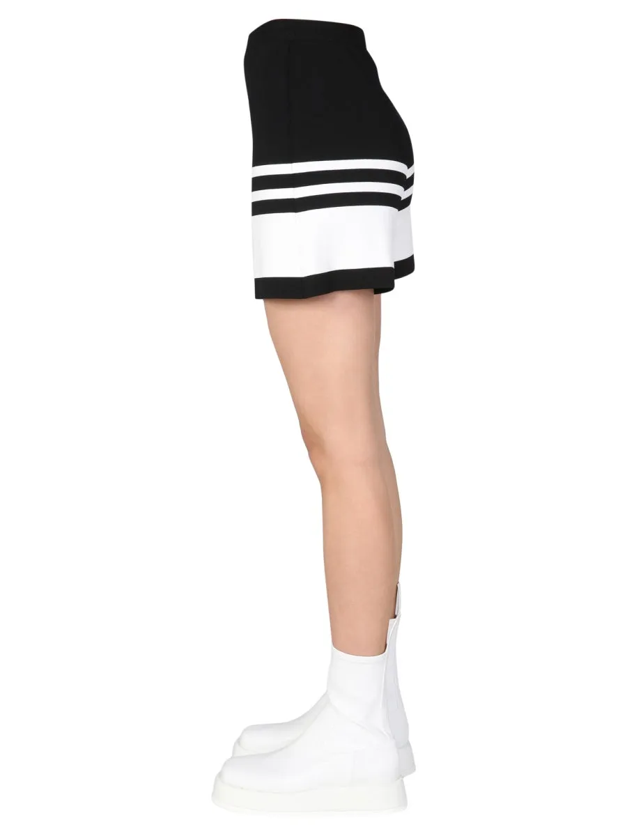 Boutique Moschino Sailor Mood Stripe-Detailed Shorts