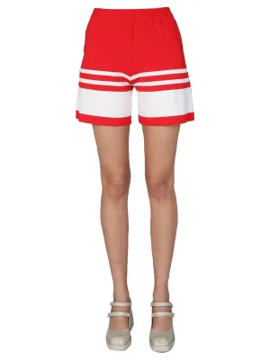 Boutique Moschino Sailor Mood Stripe-Detailed Shorts