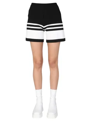 Boutique Moschino Sailor Mood Stripe-Detailed Shorts