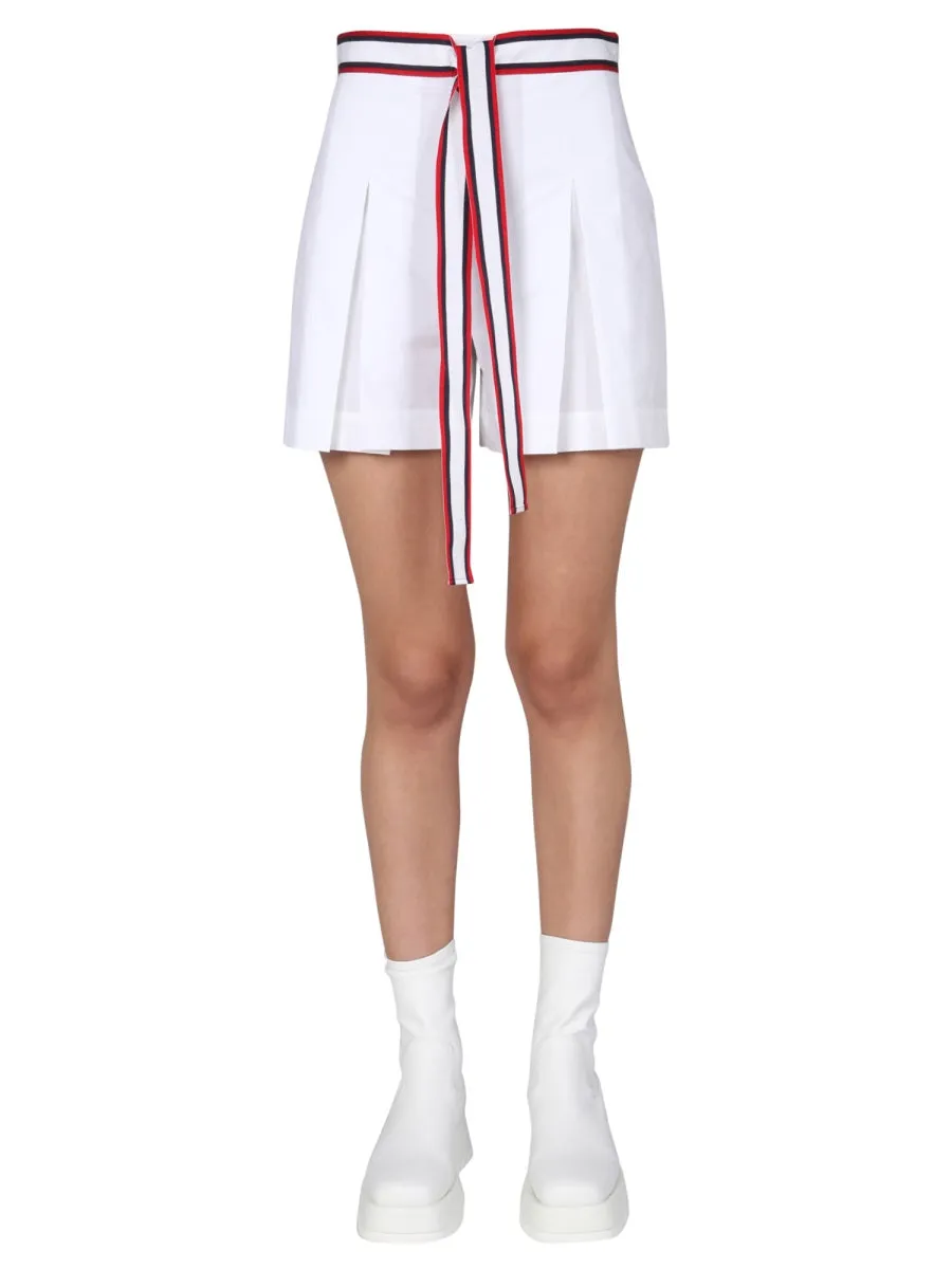 Boutique Moschino Tie-Waist Shorts