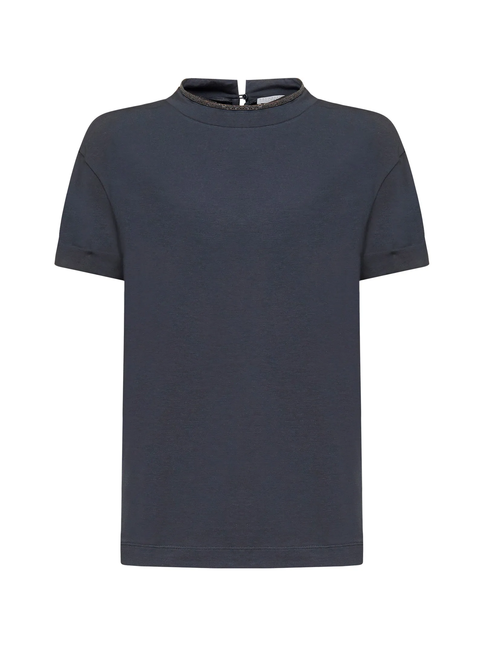 Brunello Cucinelli Bead Embellished Crewneck T-Shirt