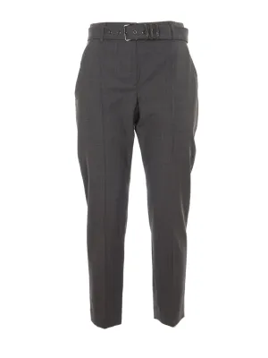 Brunello Cucinelli Belted Slim-Fit Trousers