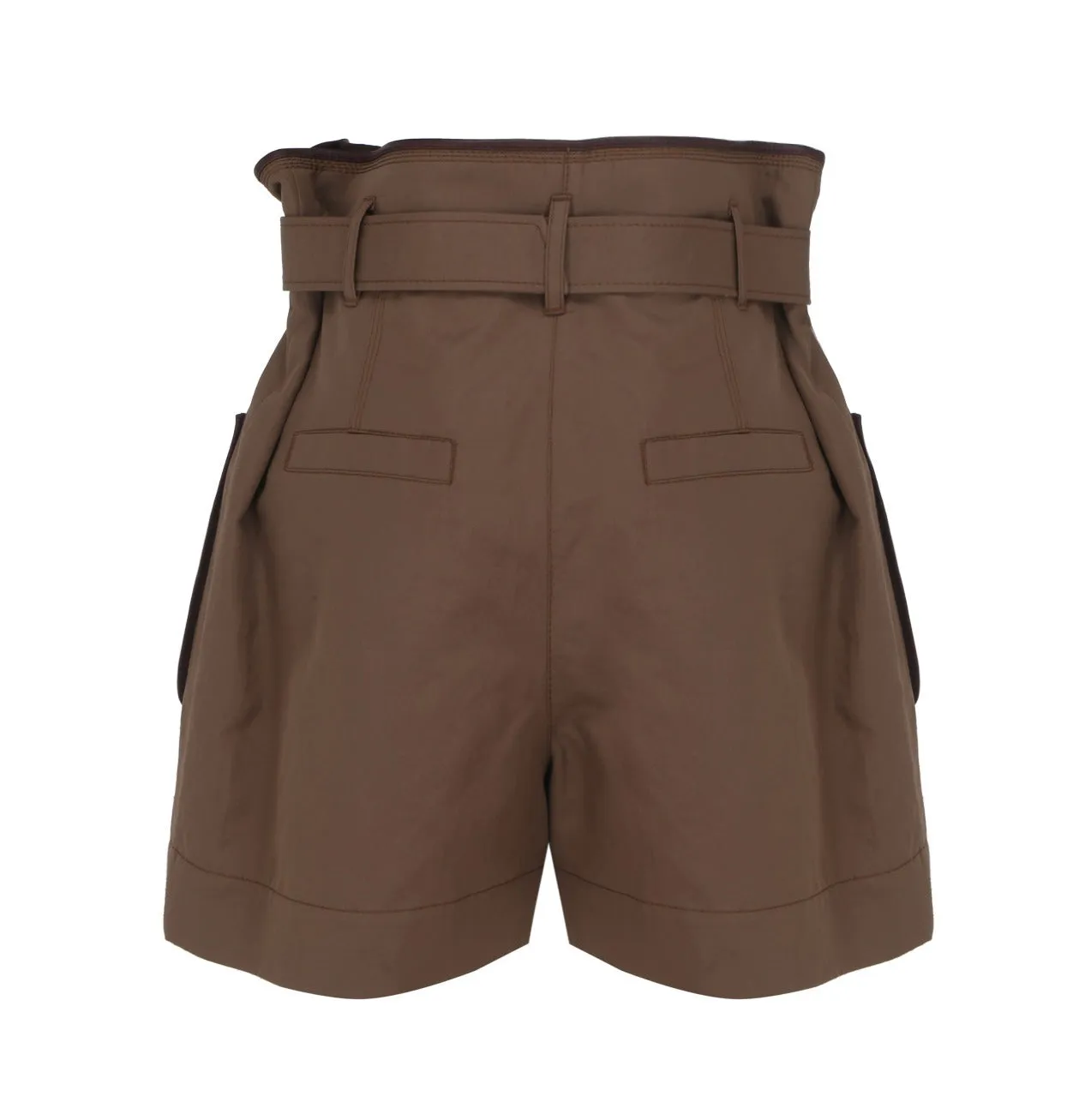 Brunello Cucinelli High Waist Cargo Shorts