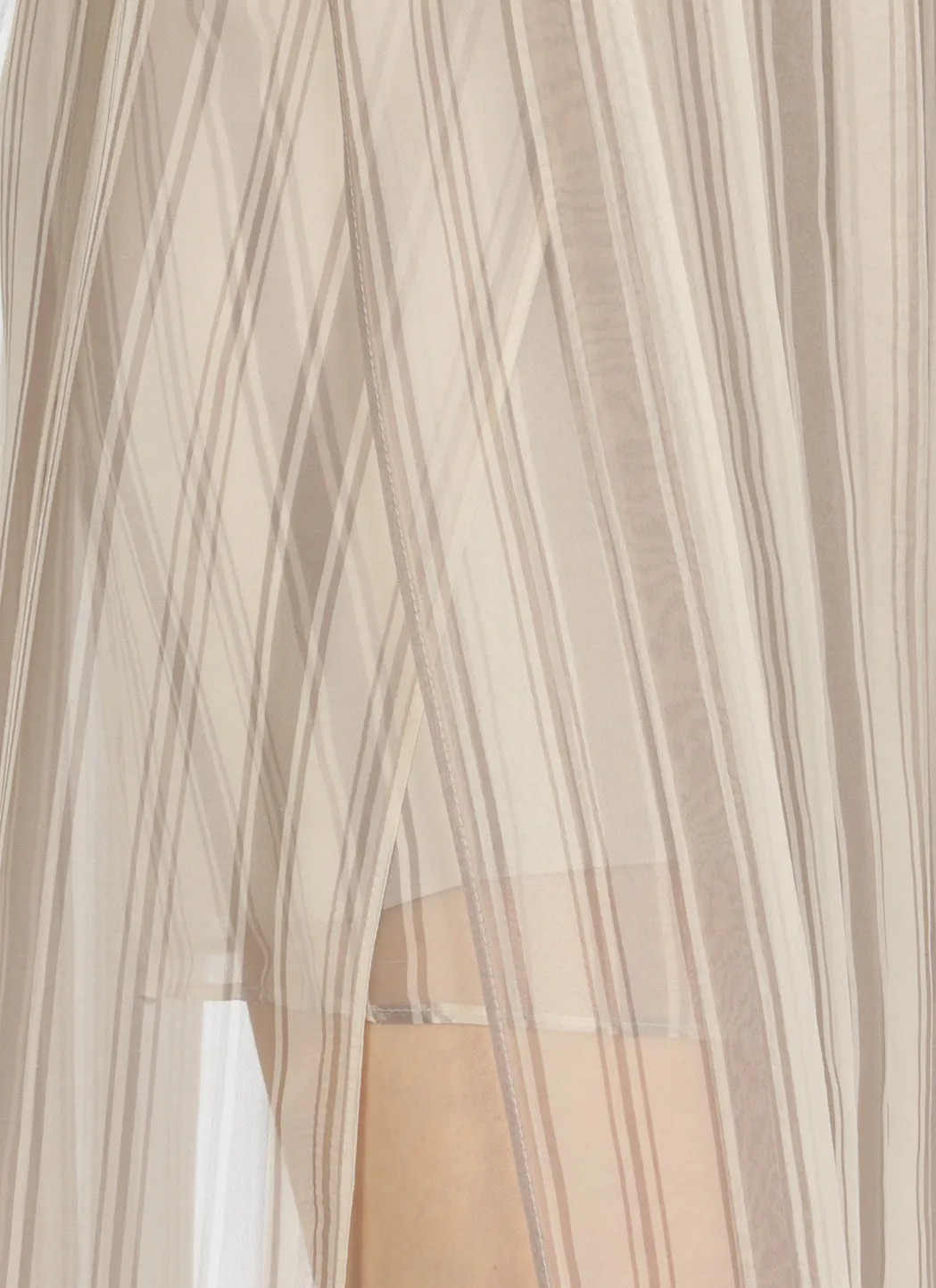 Brunello Cucinelli High Waist Pleated Maxi Skirt