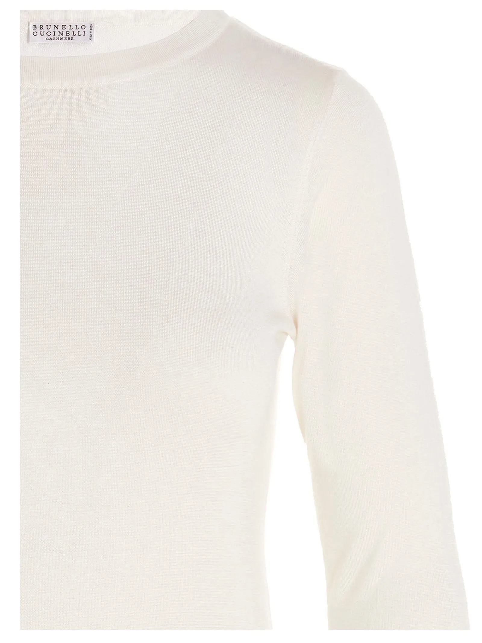 Brunello Cucinelli Ribbed Crewneck Knitted Top