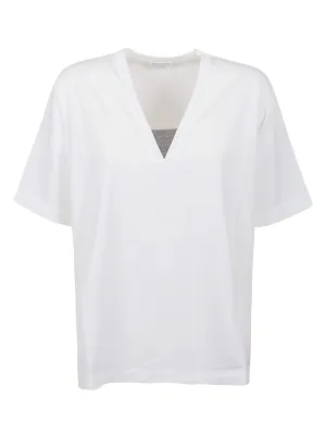 Brunello Cucinelli V-Neck Jersey T-Shirt