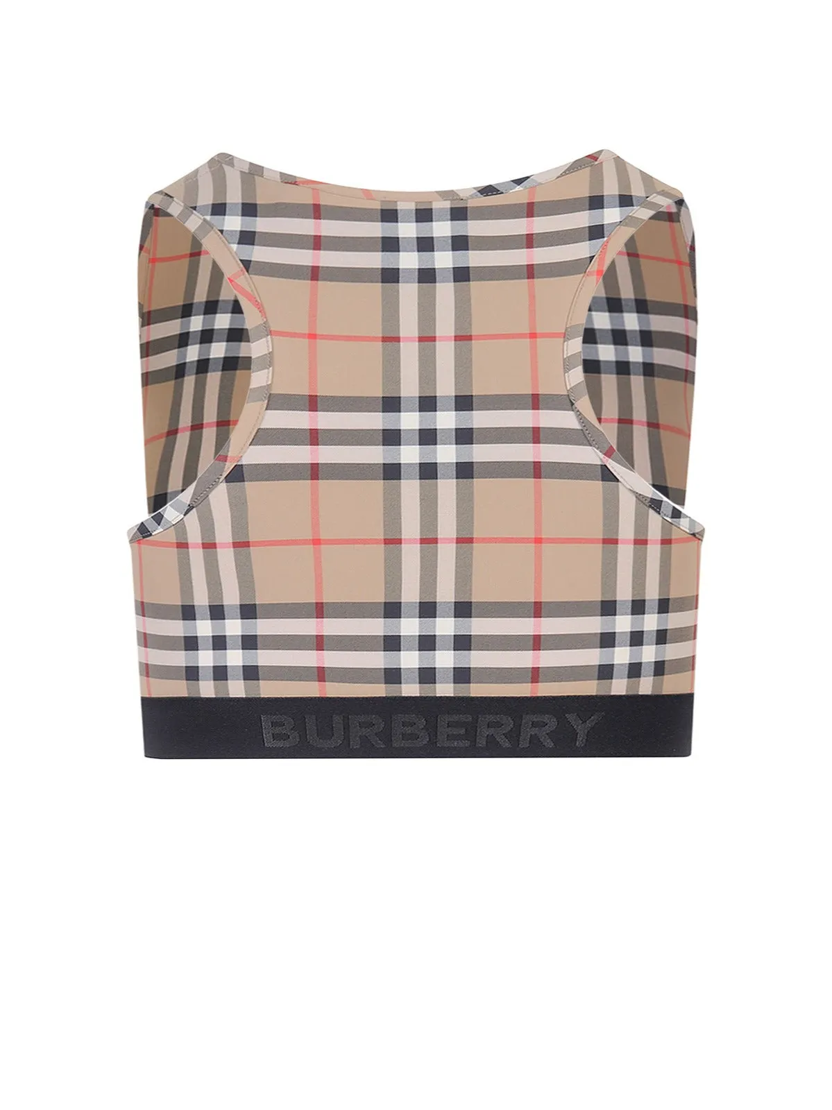 Burberry Logo Detailed Vintage Check Bra Top