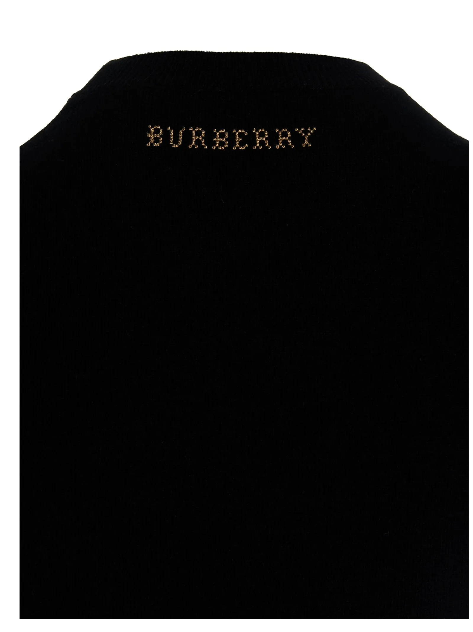Burberry Short-Sleeved Intarsia Knit Jumper