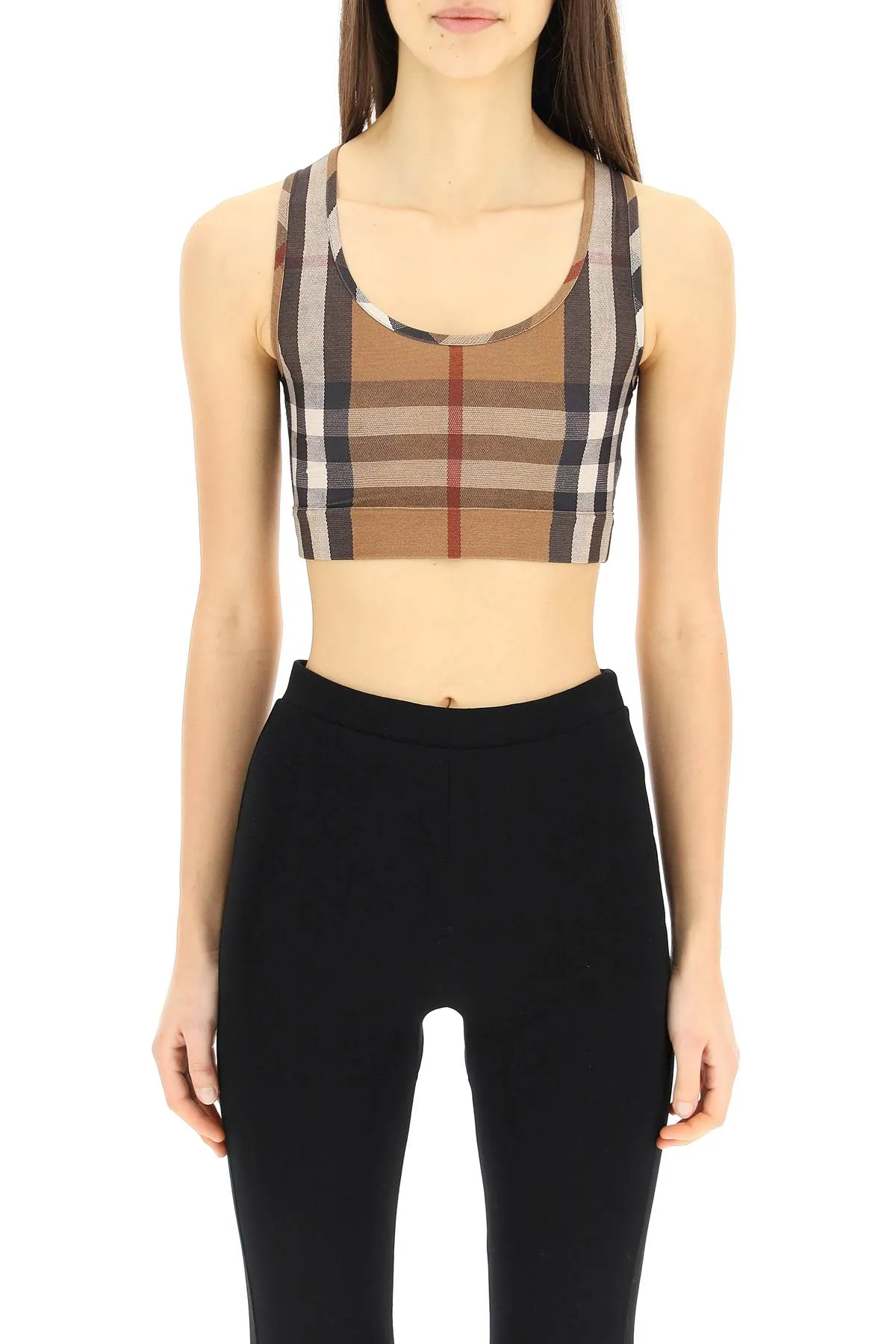Burberry Vintage Check Scoop Neck Tank Top