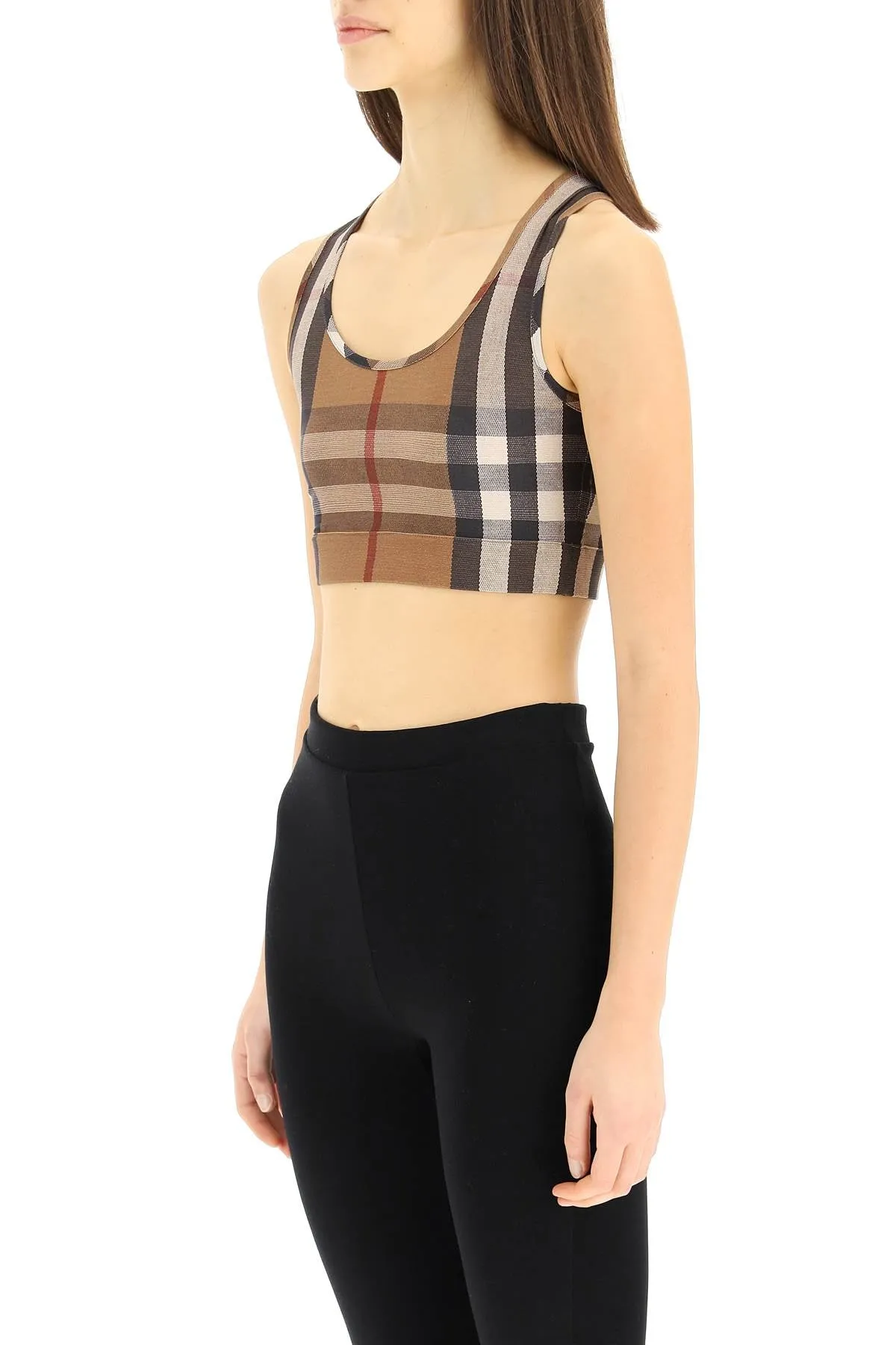 Burberry Vintage Check Scoop Neck Tank Top