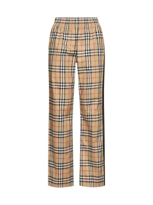Burberry Vintage Check Straight Leg Trousers