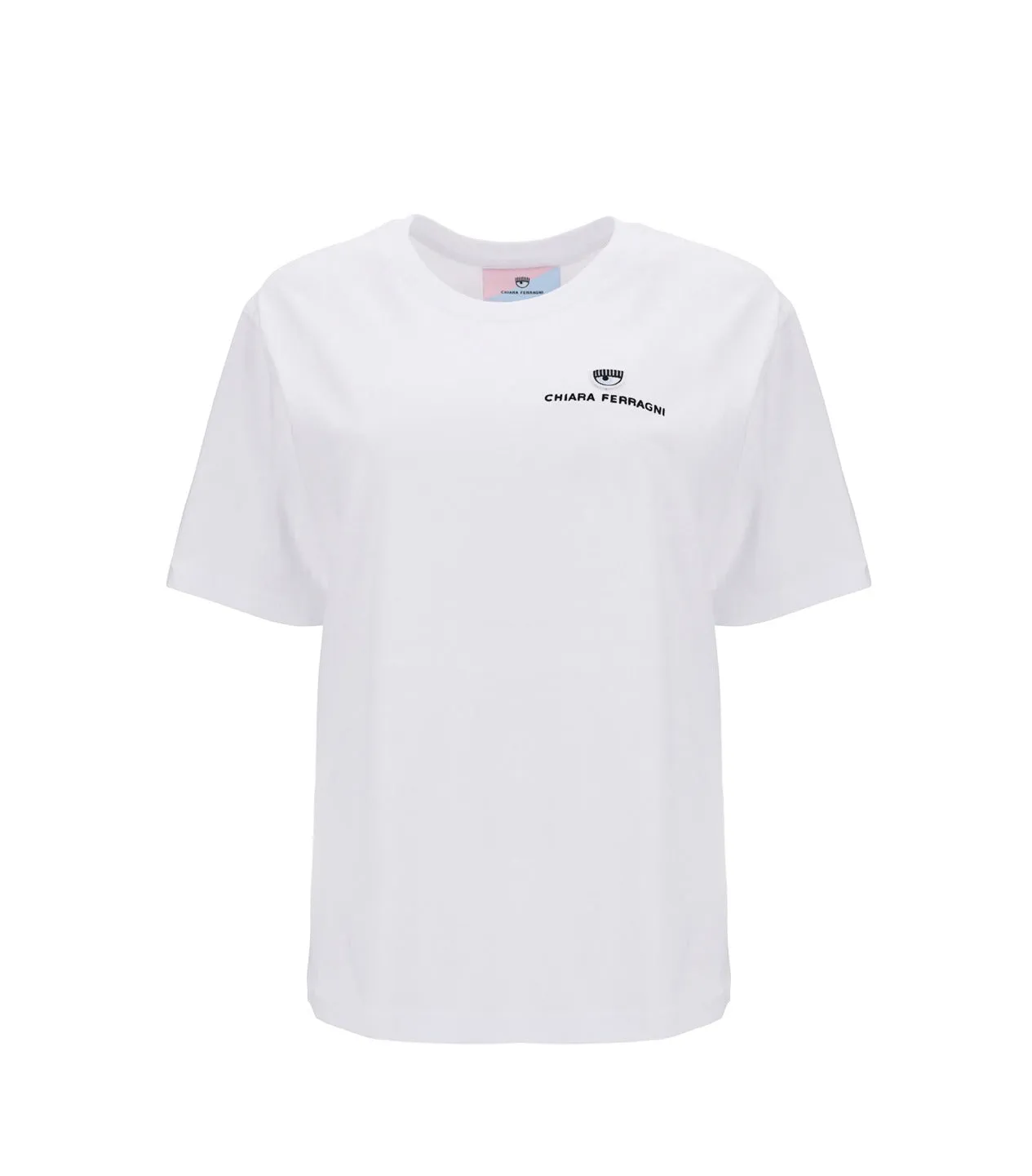 Chiara Ferragni Logo Embroidered Crewneck T-Shirt