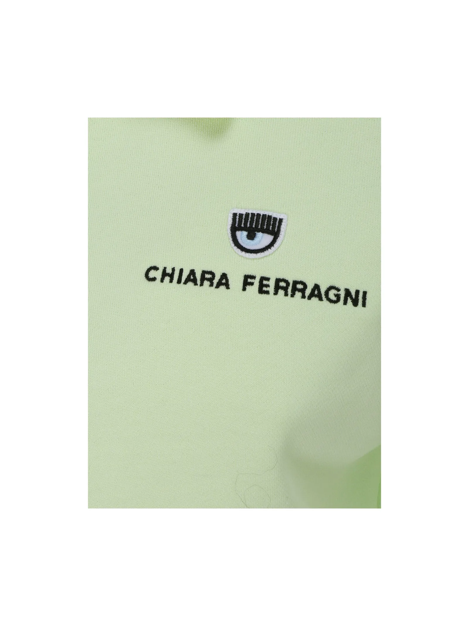 Chiara Ferragni Logo Embroidered Cropped Top