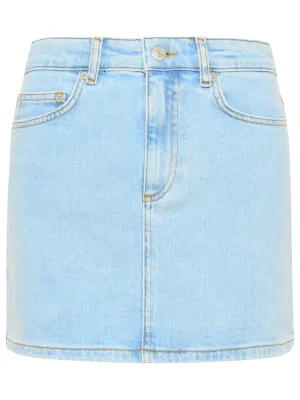 Chiara Ferragni Star Printed Denim Mini Skirt
