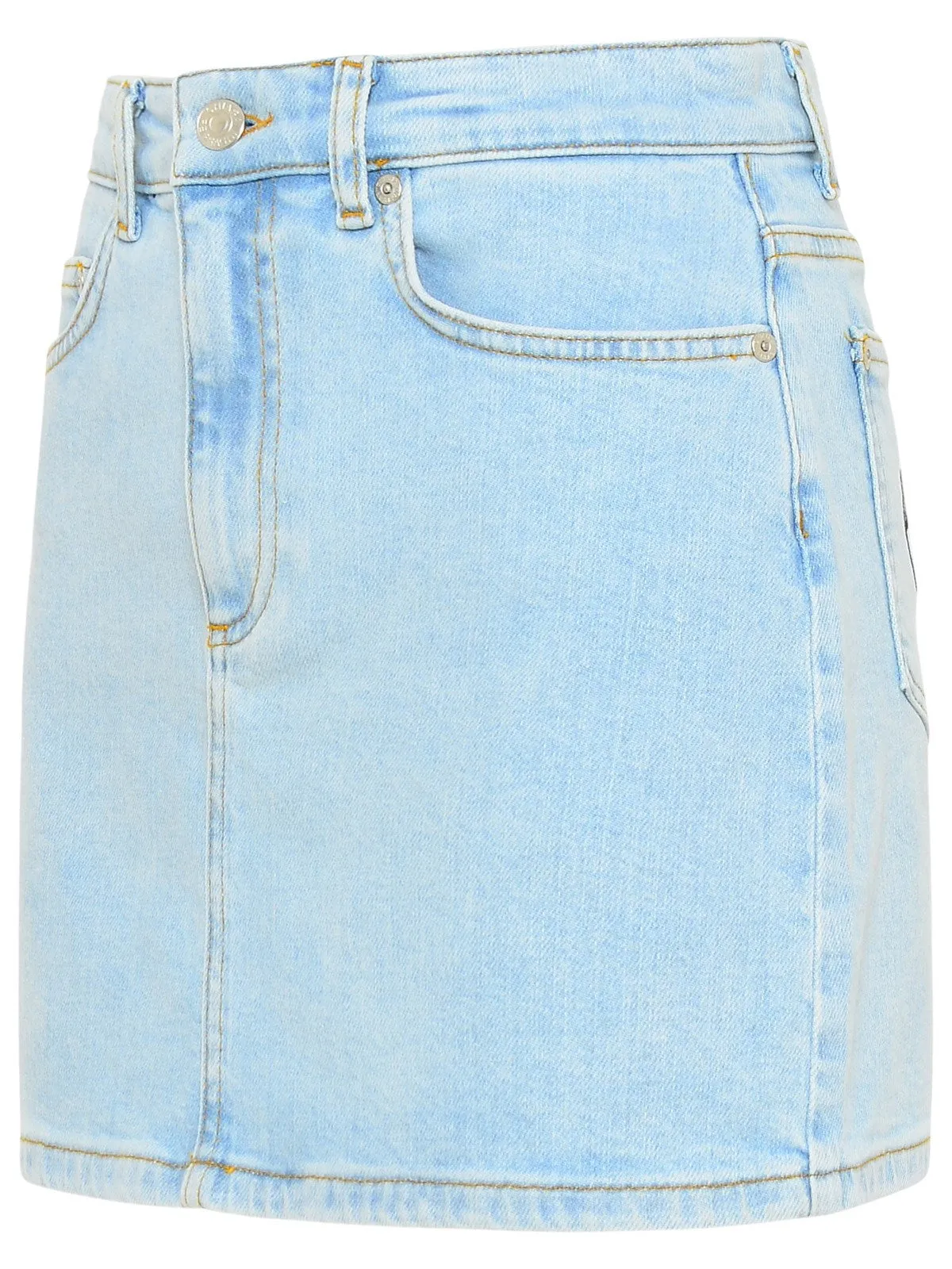 Chiara Ferragni Star Printed Denim Mini Skirt