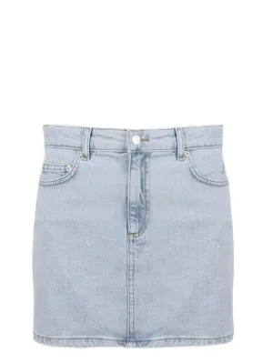Chiara Ferragni Star Printed Denim Mini Skirt