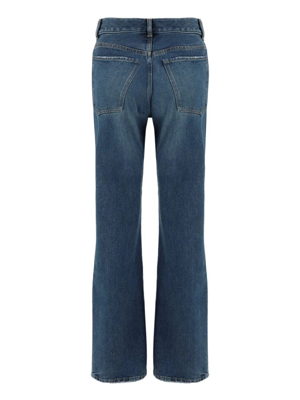 Chlo Logo Embroidered Wide Leg Jeans