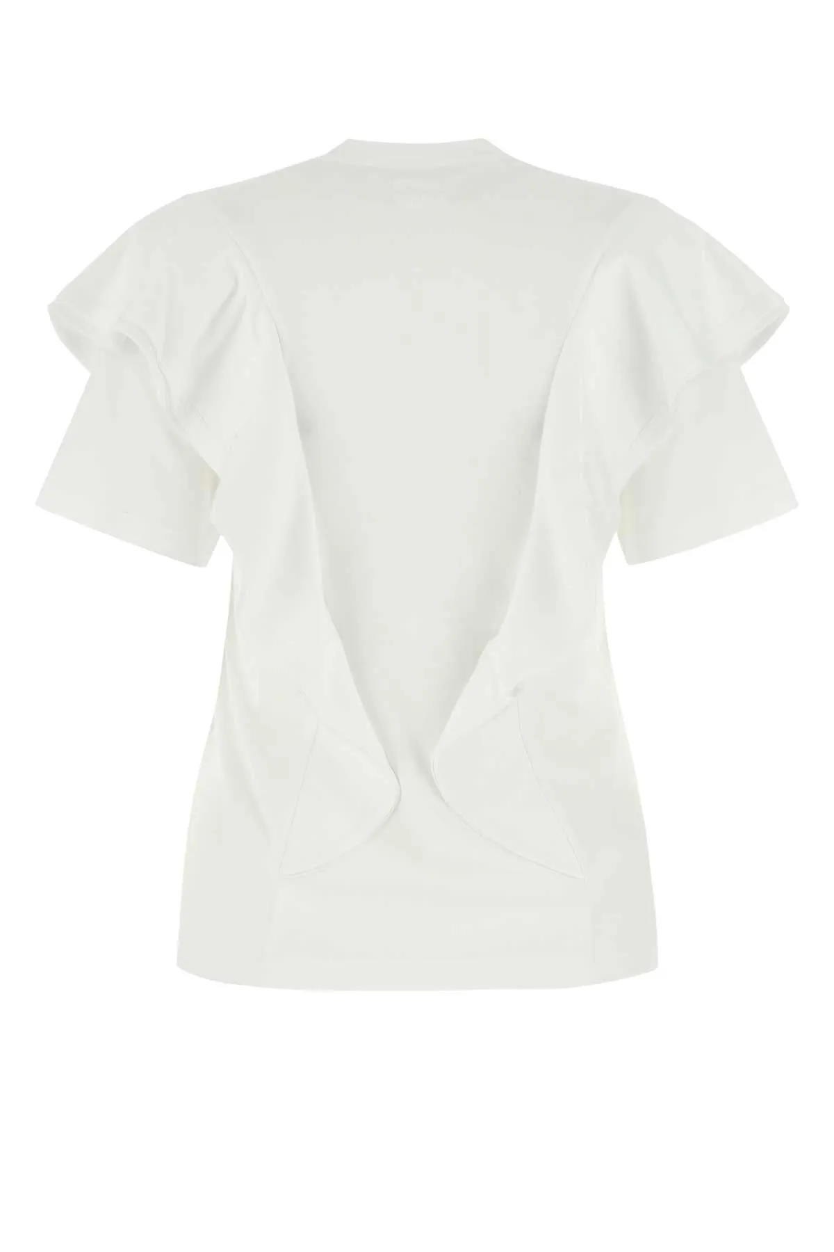 Chlo Ruffled Crewneck Short-Sleeved T-Shirt