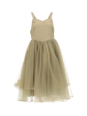 Comme Des Garons Noir Kei Ninomiya Flared Tiered-Tulle Dress
