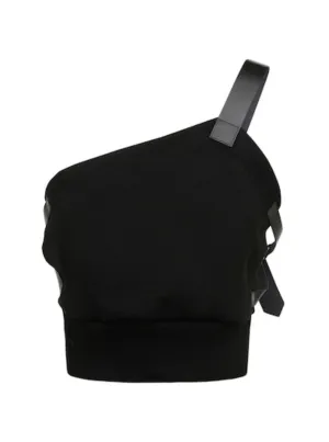 Comme Des Garons Noir Kei Ninomiya One Shoulder Open Back Top