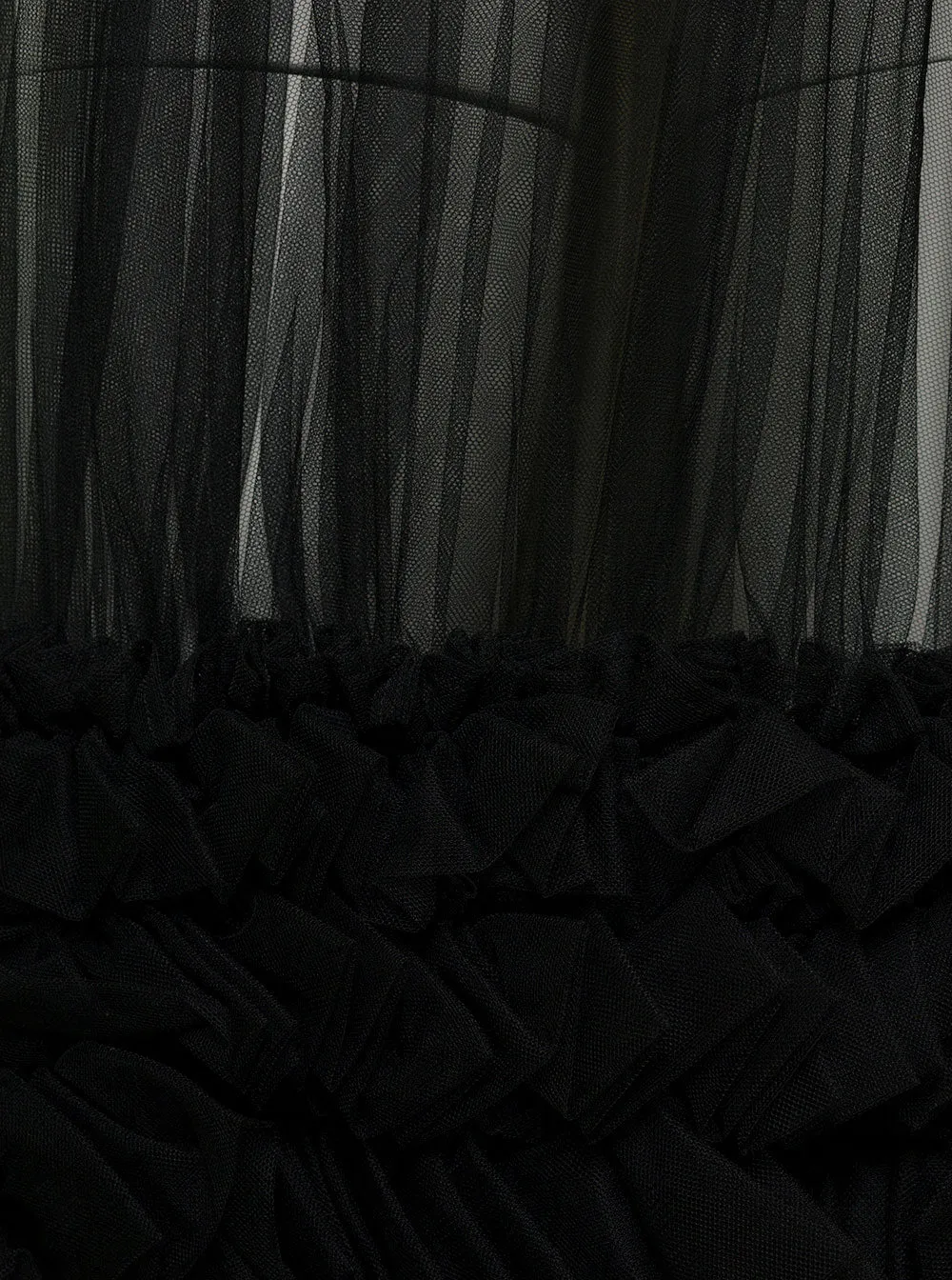 Comme Des Garons Noir Kei Ninomiya Ruffled Tulle Skirt
