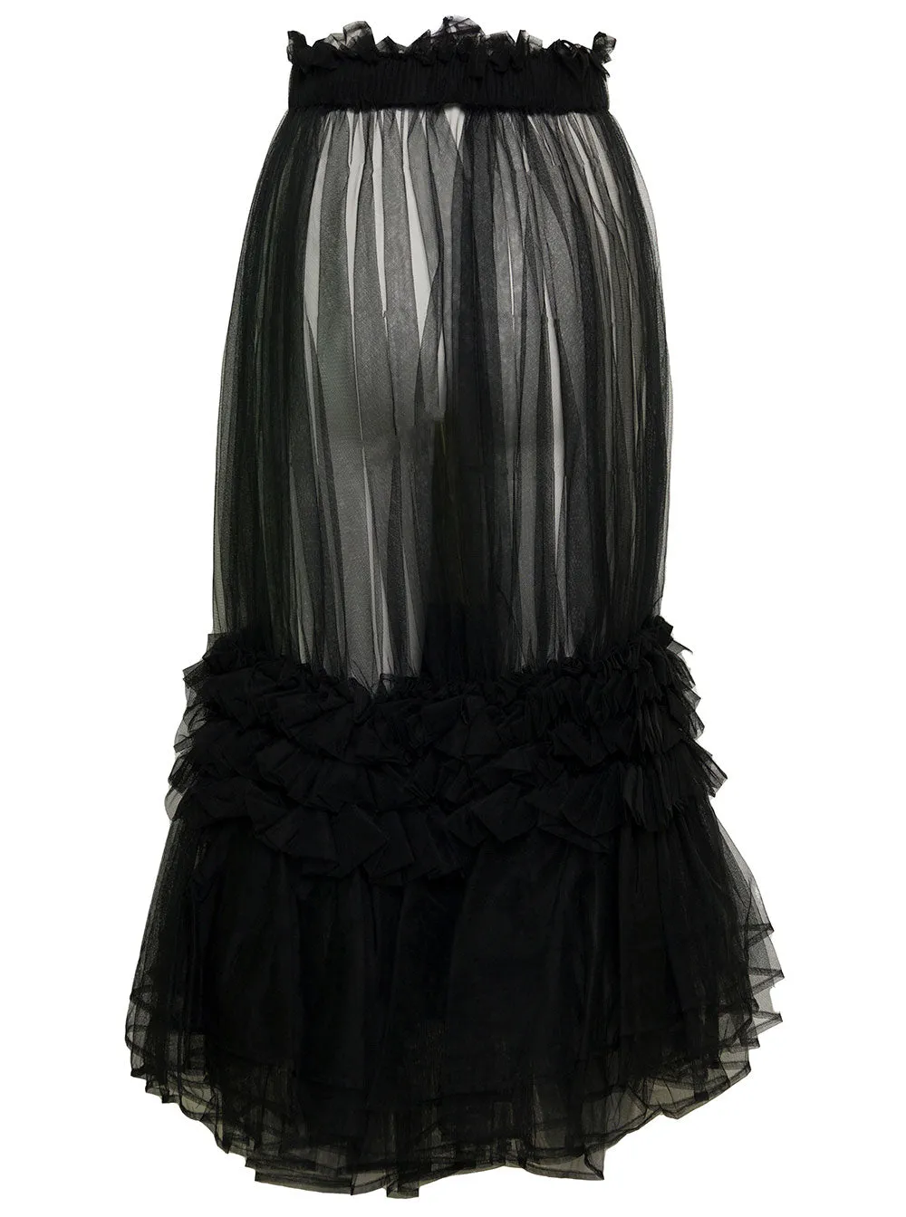 Comme Des Garons Noir Kei Ninomiya Ruffled Tulle Skirt