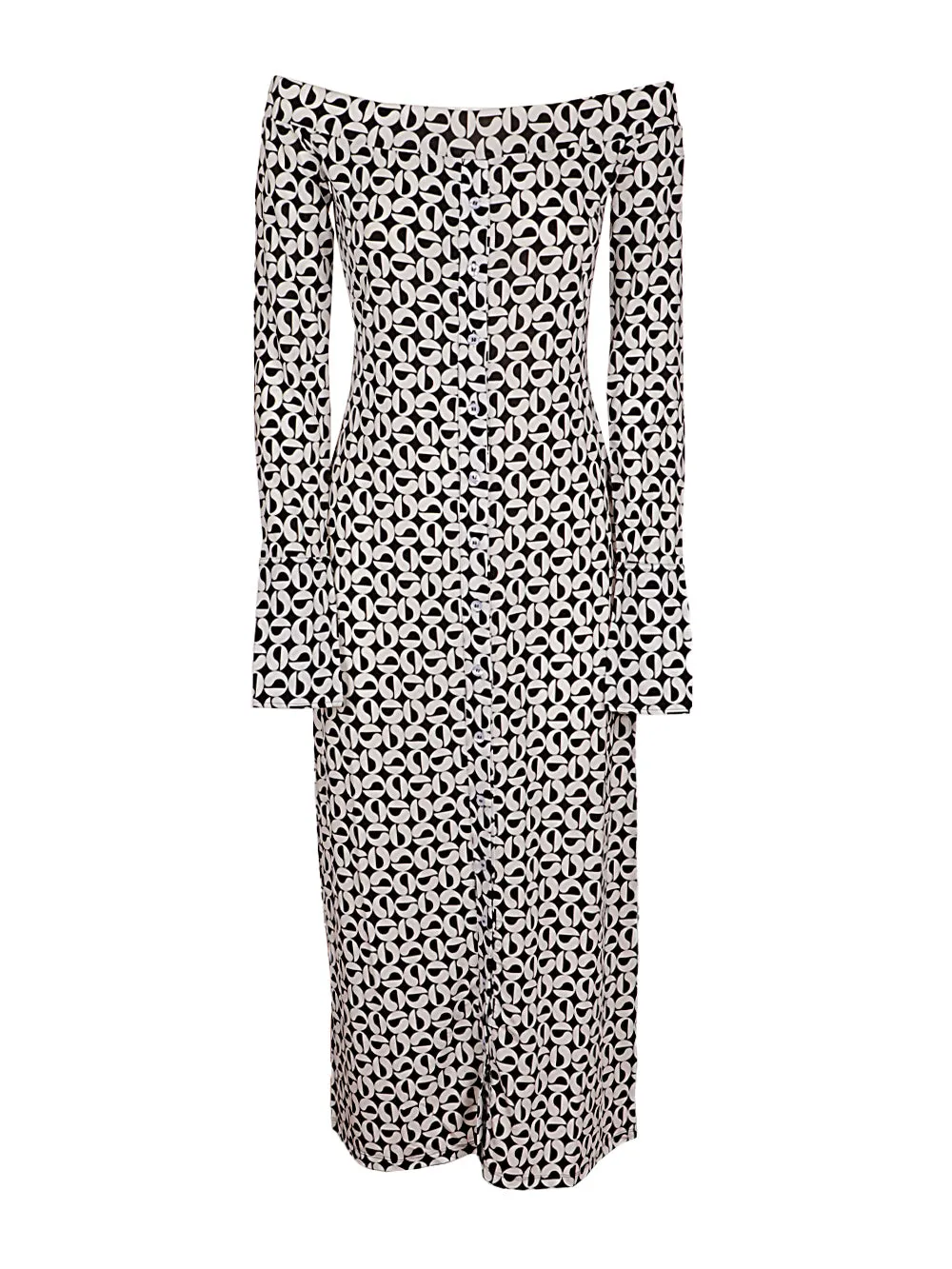 Coperni Off The Shoulder Midi Dress