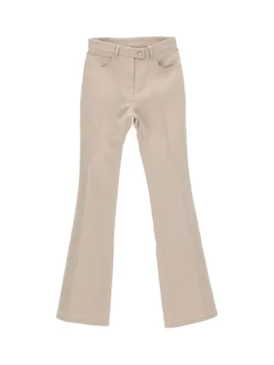 Courrges Button Detailed Straight Leg Trousers