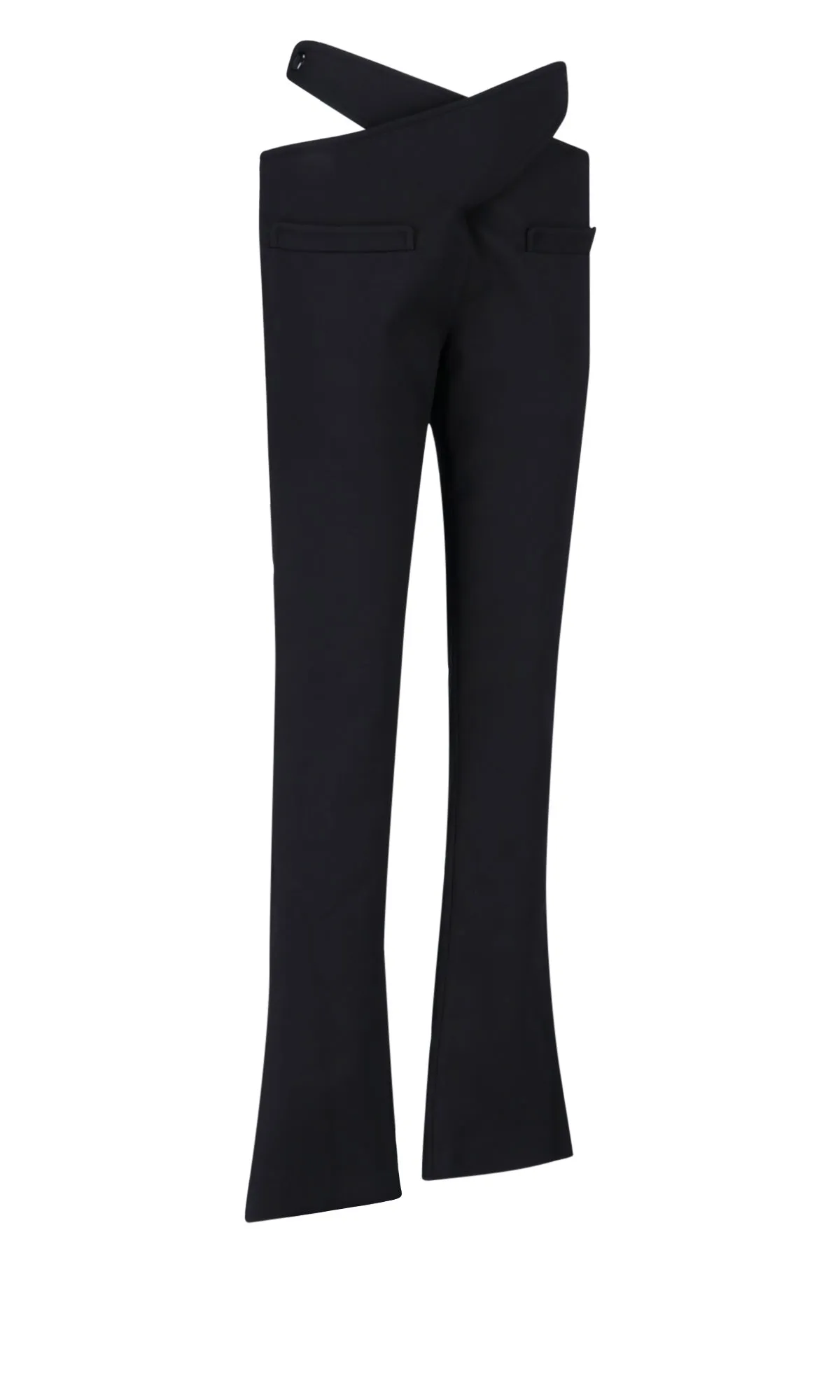 Courrges Cut Out Detailed Flared Trousers