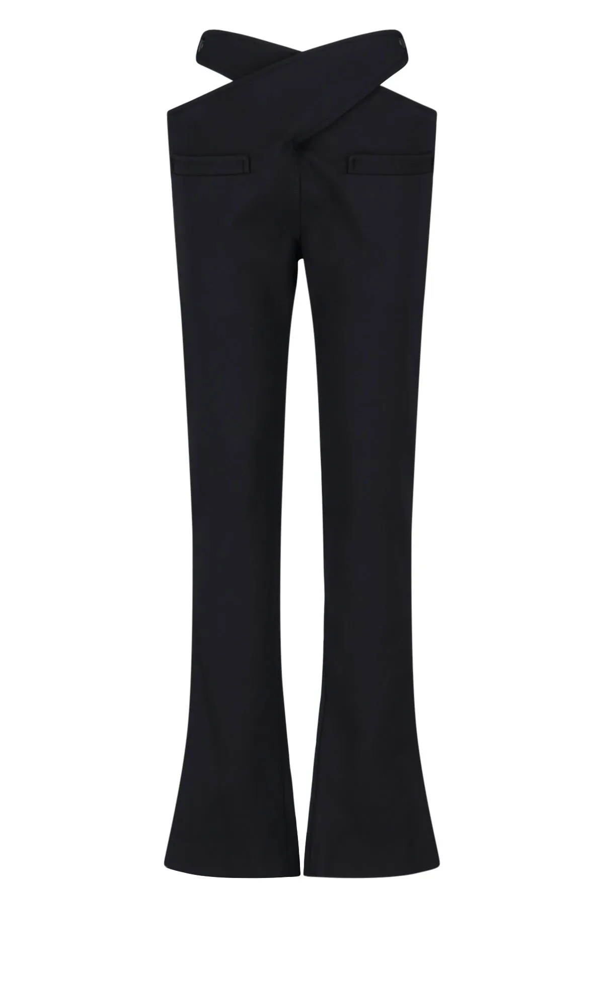Courrges Cut Out Detailed Flared Trousers