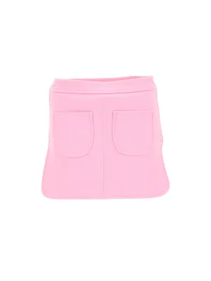 Courrges Mid Rise Knitted Mini Skirt