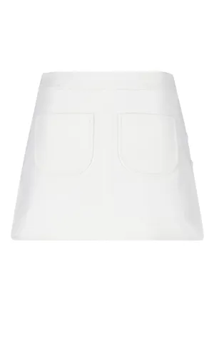 Courrges Mid Rise Knitted Mini Skirt