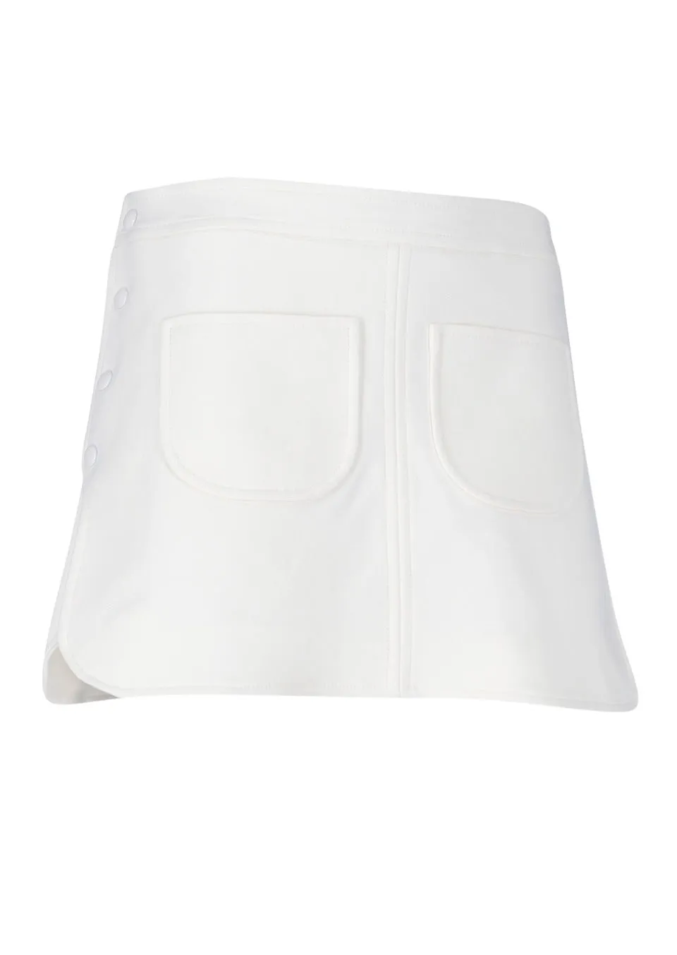 Courrges Mid Rise Knitted Mini Skirt