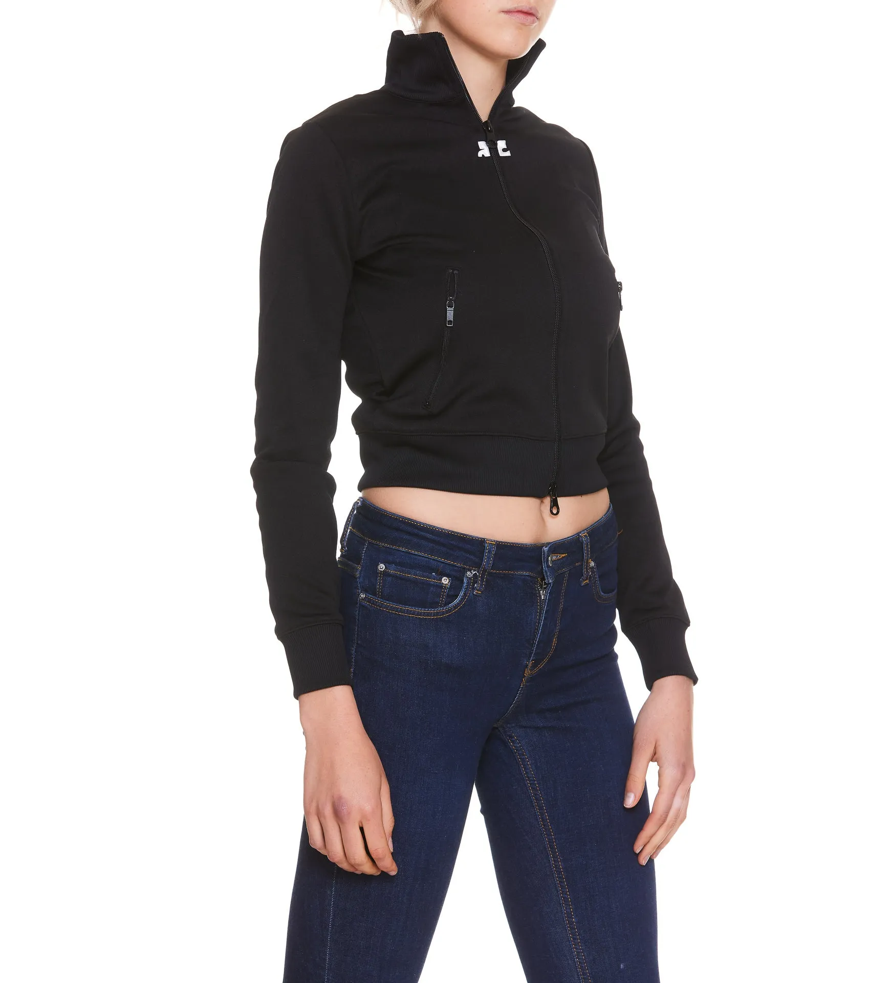 Courrges Zip-Up Long-Sleeved Jacket