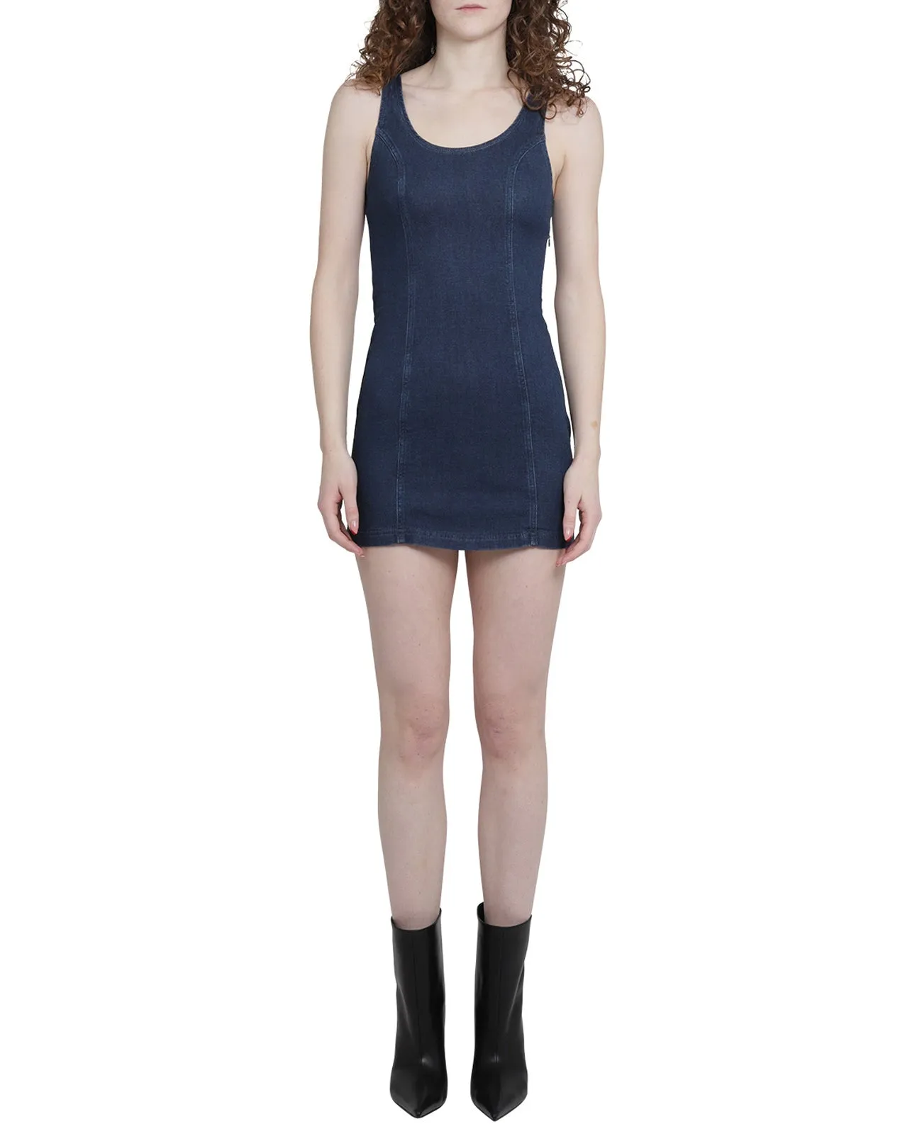 Diesel D-Venus Track Denim Tank Dress