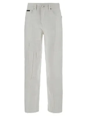 Dolce & Gabbana Button Detailed Straight Leg Trousers