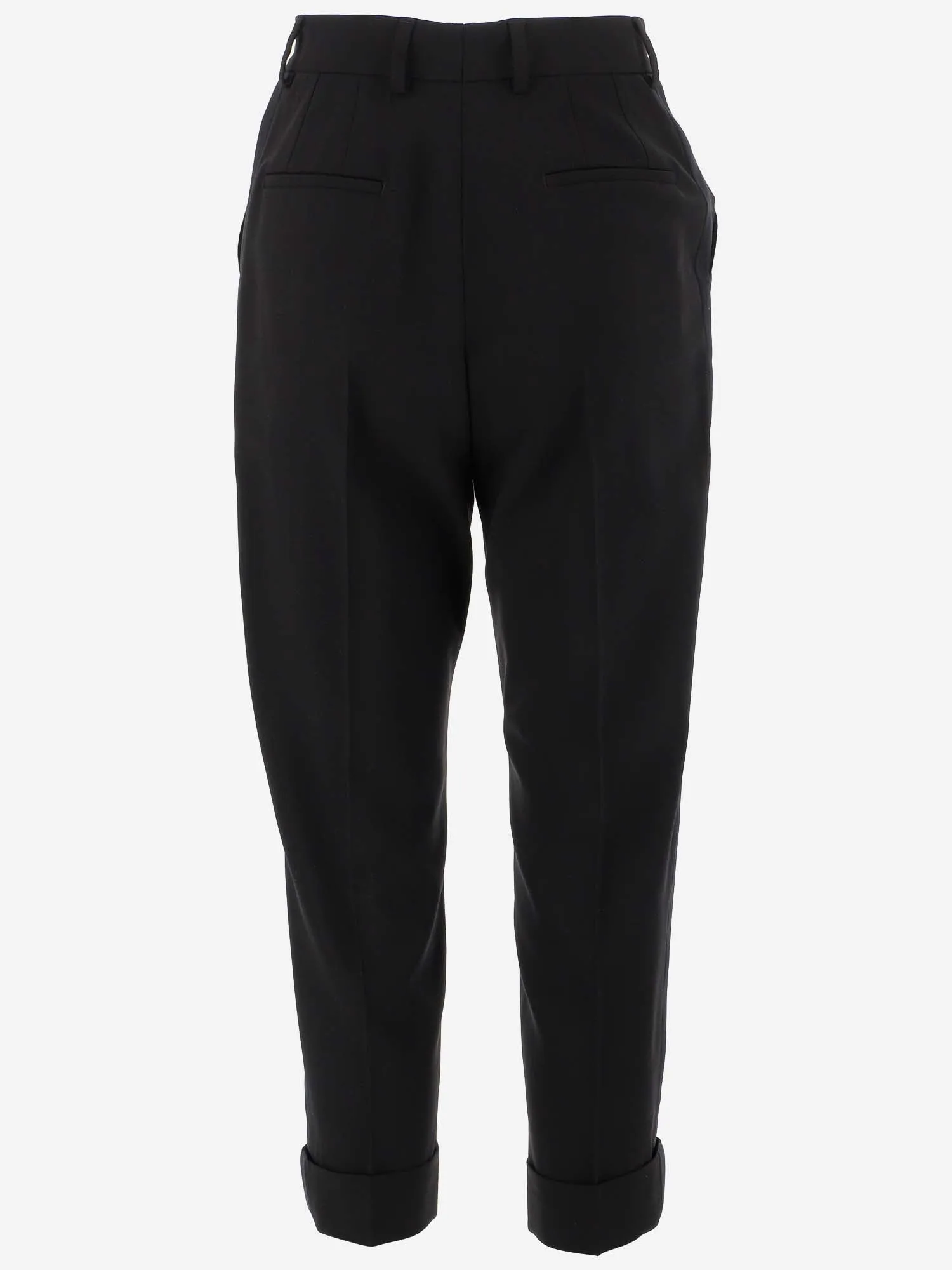 Dolce & Gabbana Cuffed Hem Tapered Trousers
