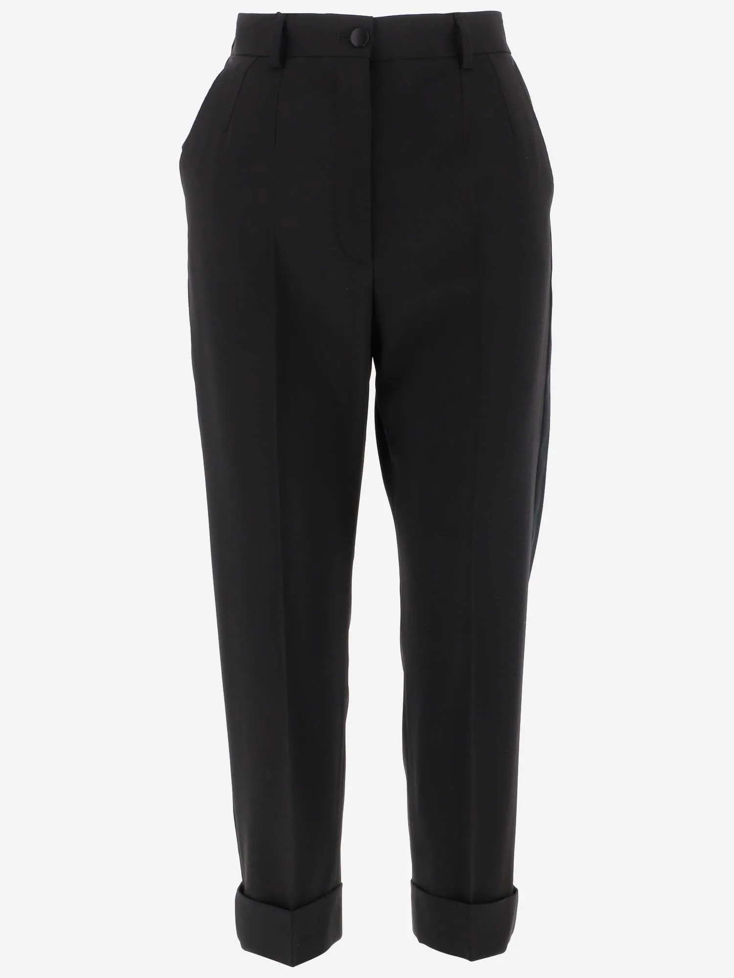 Dolce & Gabbana Cuffed Hem Tapered Trousers