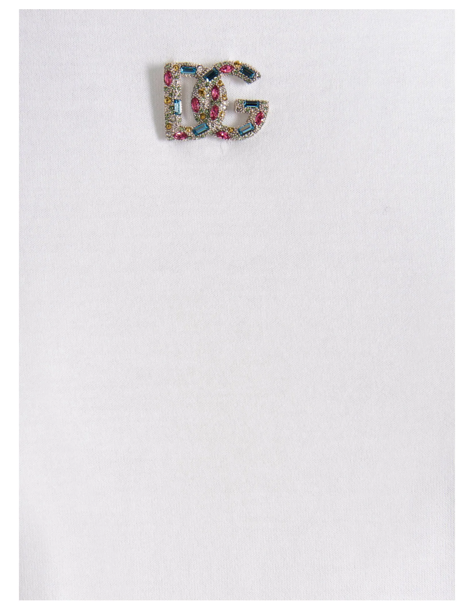 Dolce & Gabbana DG Logo Embellished Jersey T-Shirt