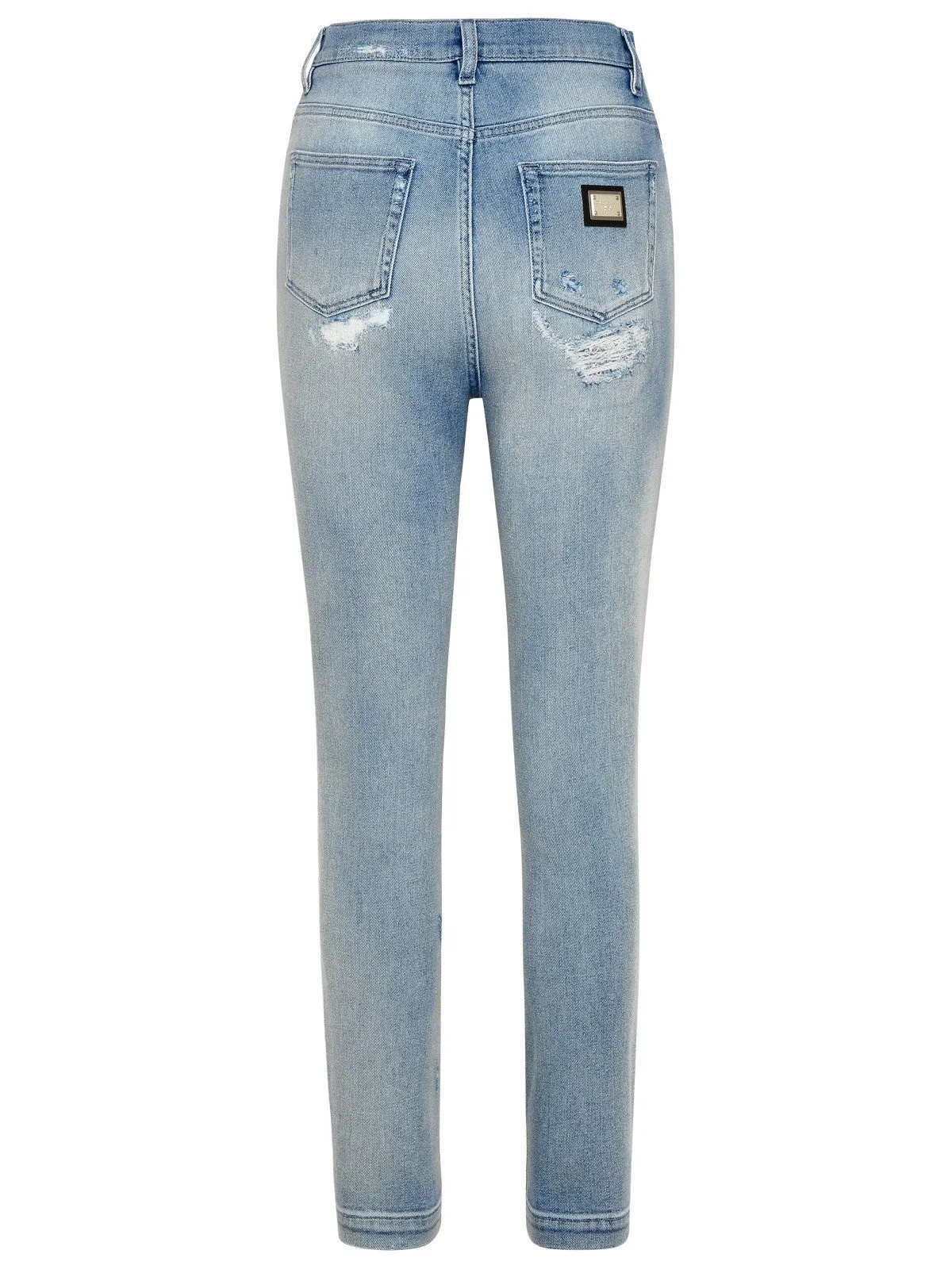 Dolce & Gabbana Distressed Skinny Cut Jeans