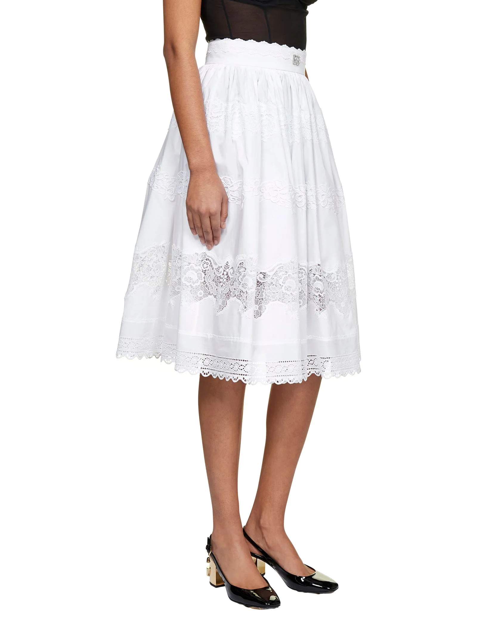 Dolce & Gabbana Embroidered Midi Skirt