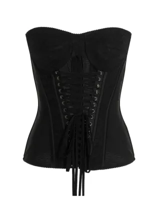 Dolce & Gabbana Lace-Up Bustier Top