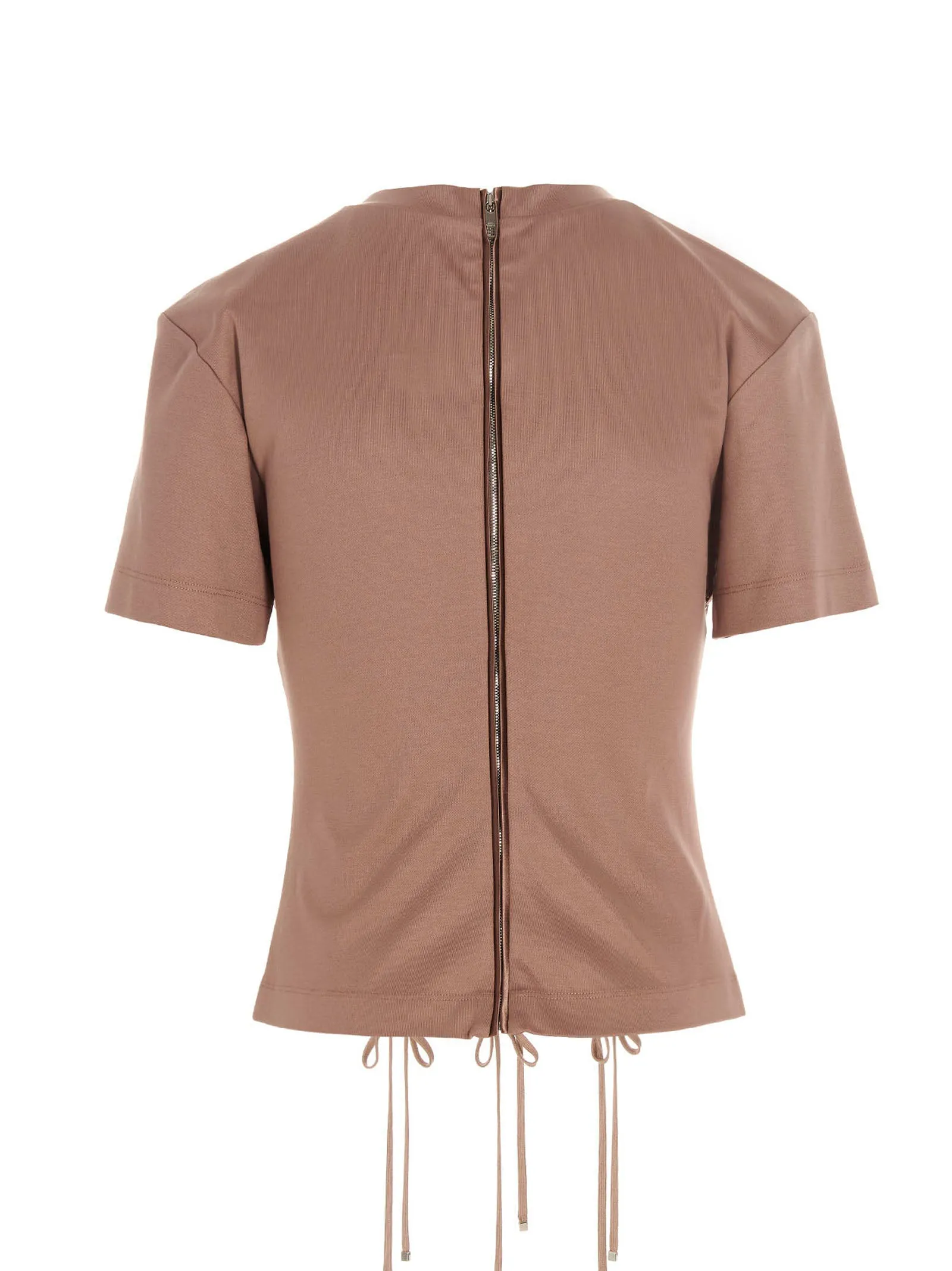 Dolce & Gabbana Lace-Up Crewneck T-Shirt