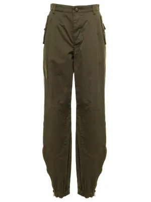 Dolce & Gabbana Logo Patch Straight Leg Cargo Trousers